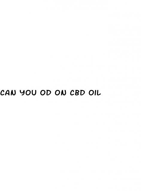 can you od on cbd oil