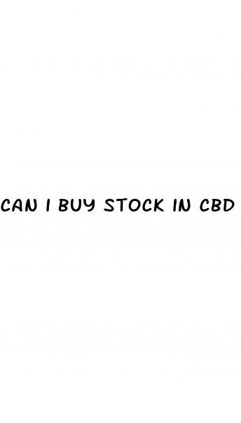 can i buy stock in cbd oil