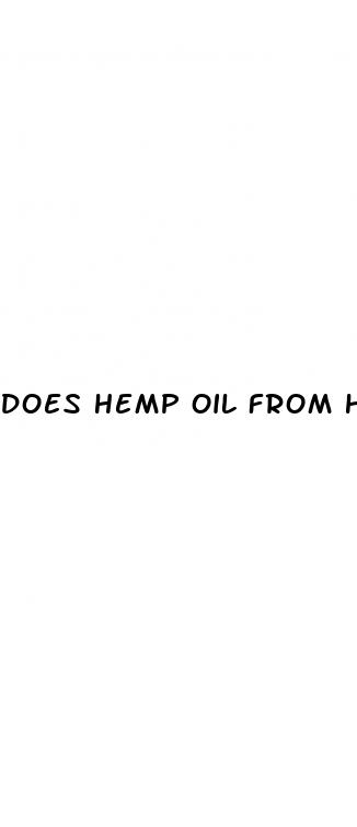 does hemp oil from health food store have cbd