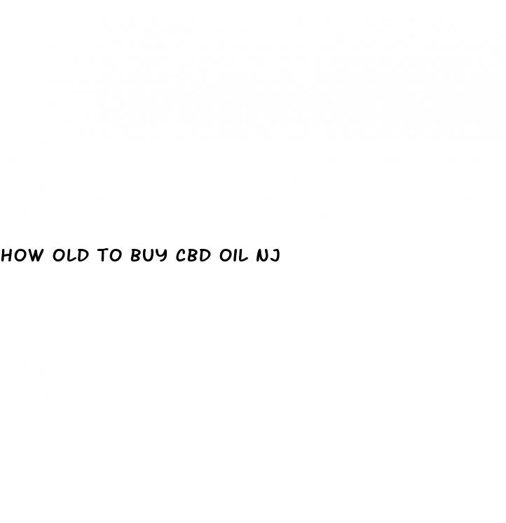 how old to buy cbd oil nj