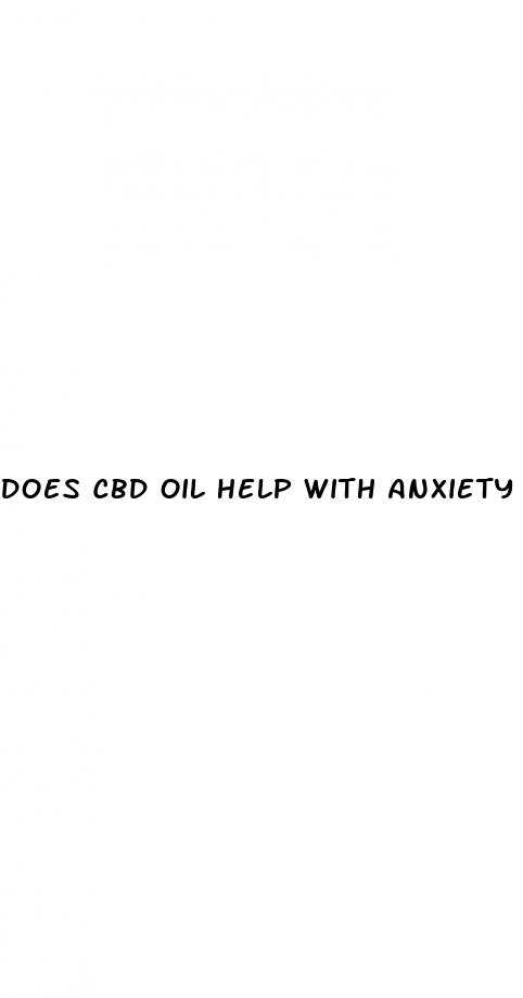 does cbd oil help with anxiety or depression