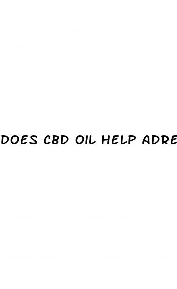 does cbd oil help adrenals
