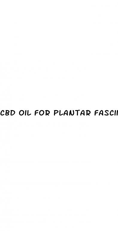 cbd oil for plantar fasciitis
