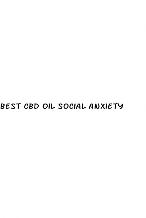 best cbd oil social anxiety