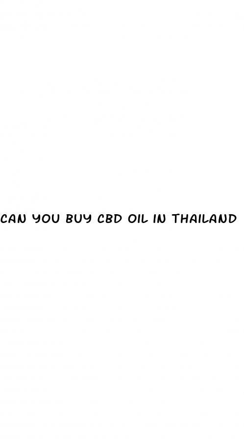 can you buy cbd oil in thailand