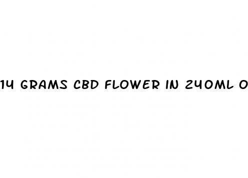 14 grams cbd flower in 240ml oil is how much