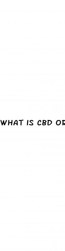 what is cbd oral drops