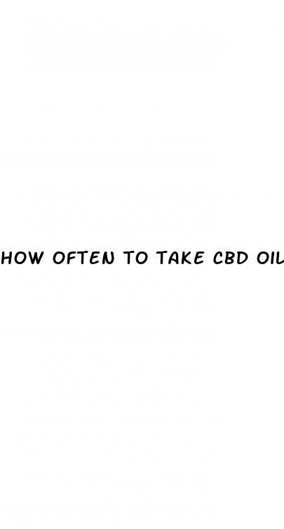how often to take cbd oil with thc