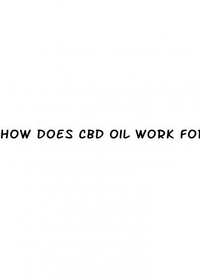 how does cbd oil work for pain relief