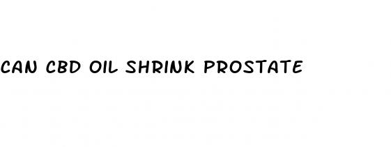 can cbd oil shrink prostate