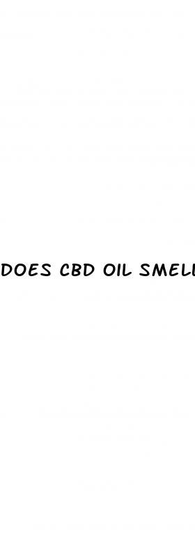does cbd oil smell like marijuana