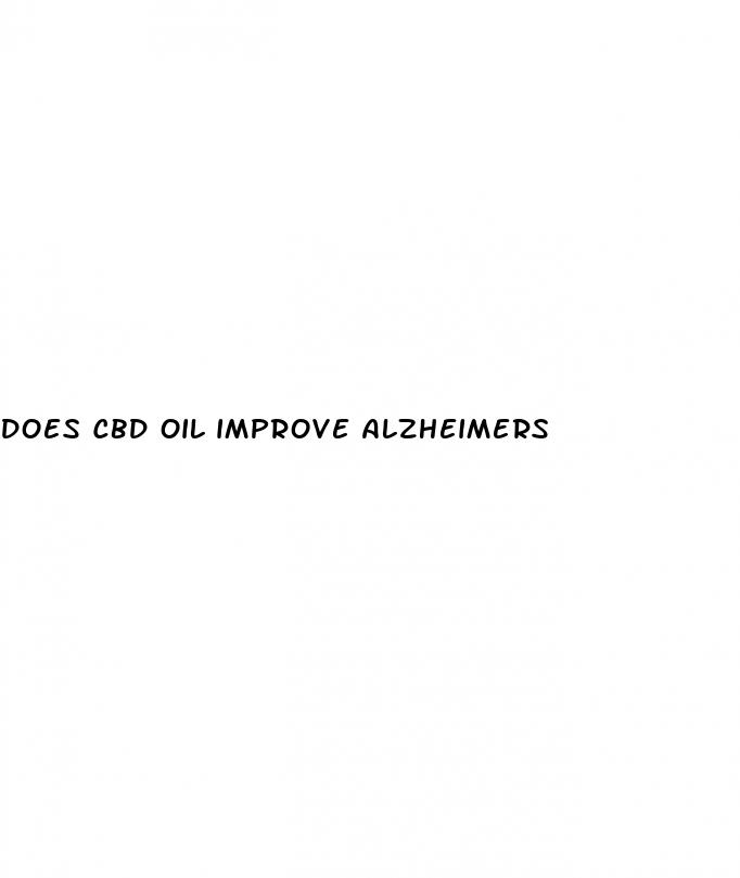 does cbd oil improve alzheimers