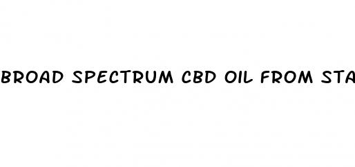 broad spectrum cbd oil from stalks