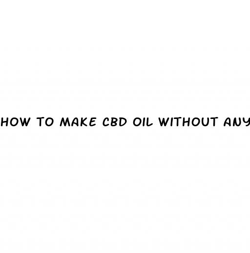how to make cbd oil without any thc in it