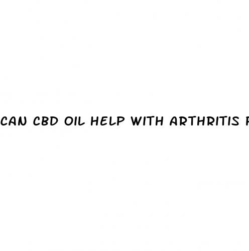can cbd oil help with arthritis pain relief