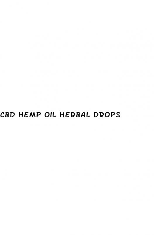 cbd hemp oil herbal drops