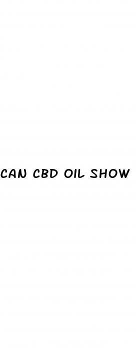 can cbd oil show up in a urine drug screen