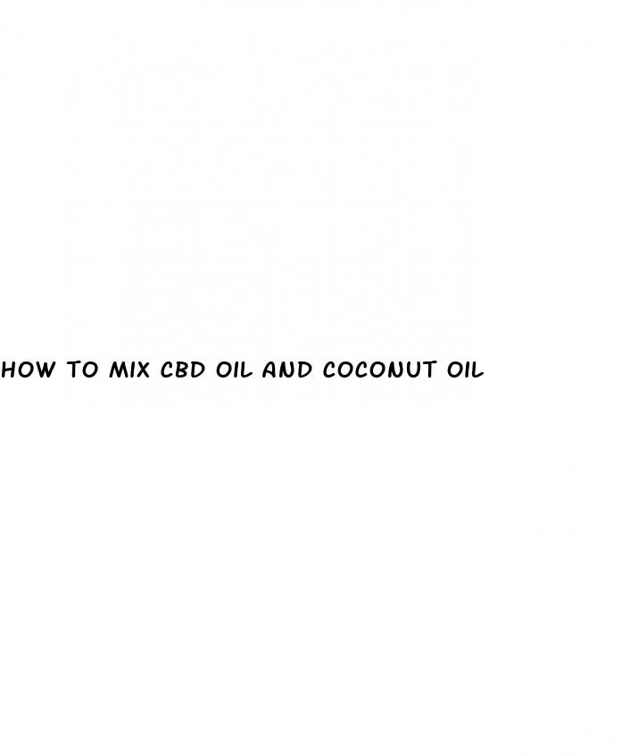 how to mix cbd oil and coconut oil
