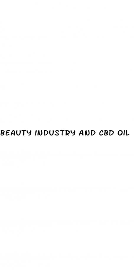 beauty industry and cbd oil