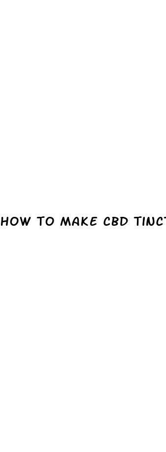 how to make cbd tincture from cbd oil