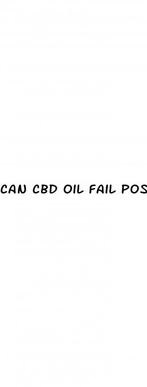 can cbd oil fail positive for thc
