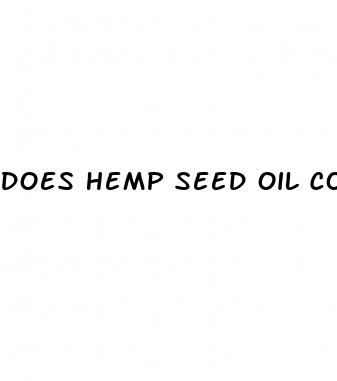 does hemp seed oil contain cbd oil