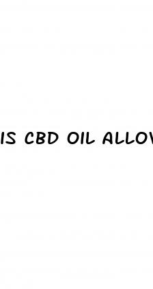 is cbd oil allowed on the plane
