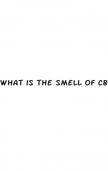 what is the smell of cbd oil