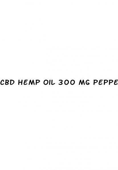 cbd hemp oil 300 mg peppermint