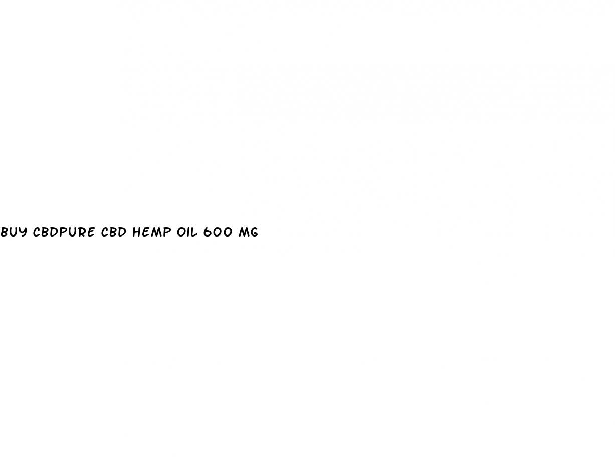 buy cbdpure cbd hemp oil 600 mg