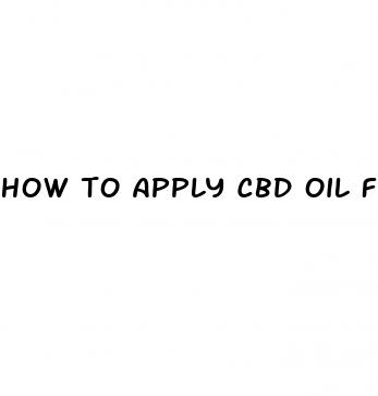 how to apply cbd oil for back pain