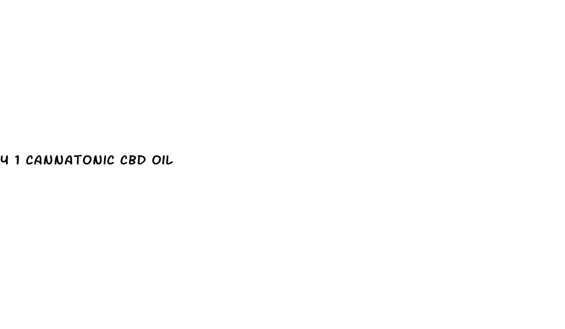 4 1 cannatonic cbd oil