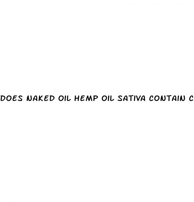 does naked oil hemp oil sativa contain cbd