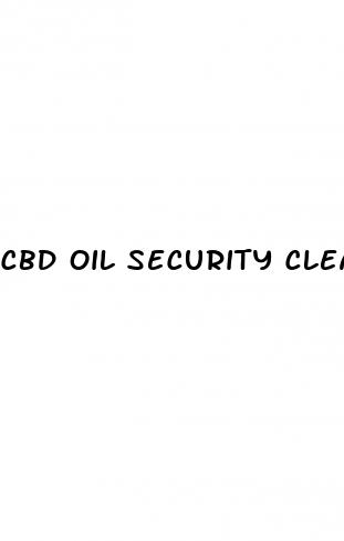 cbd oil security clearance