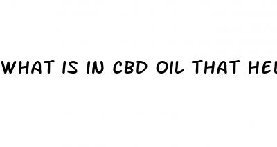 what is in cbd oil that helps with pain