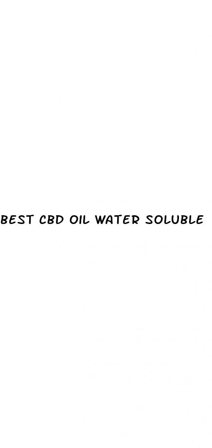 best cbd oil water soluble
