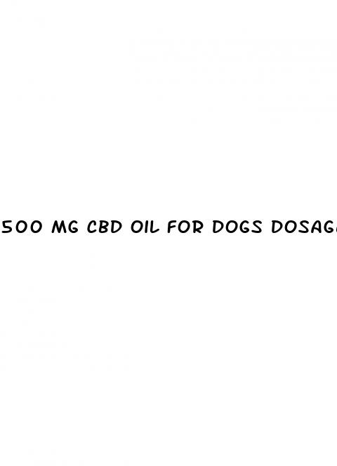 500 mg cbd oil for dogs dosage