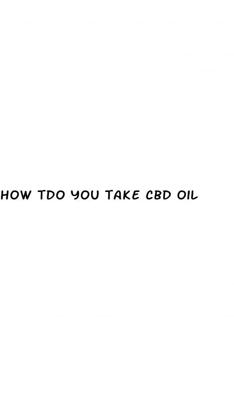 how tdo you take cbd oil