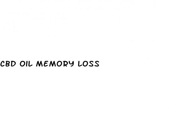 cbd oil memory loss