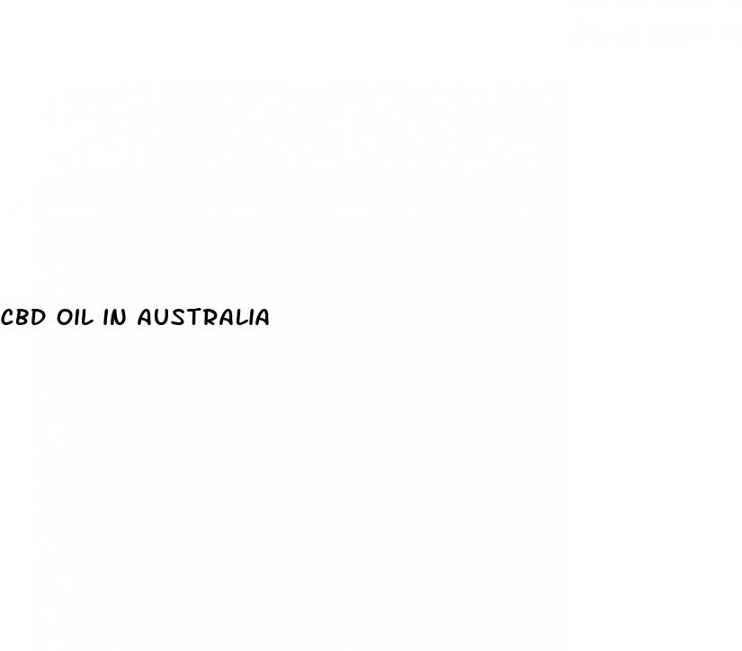 cbd oil in australia
