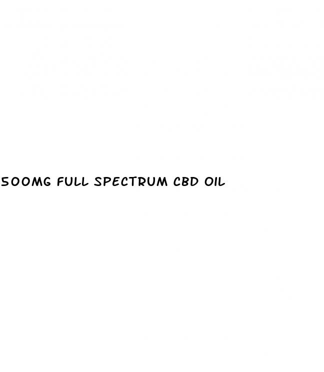 500mg full spectrum cbd oil