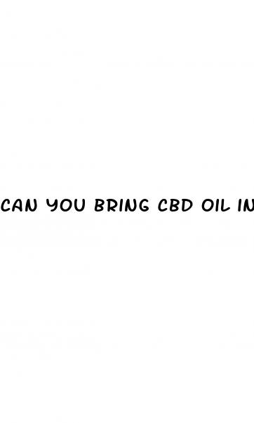 can you bring cbd oil in a carry on bag