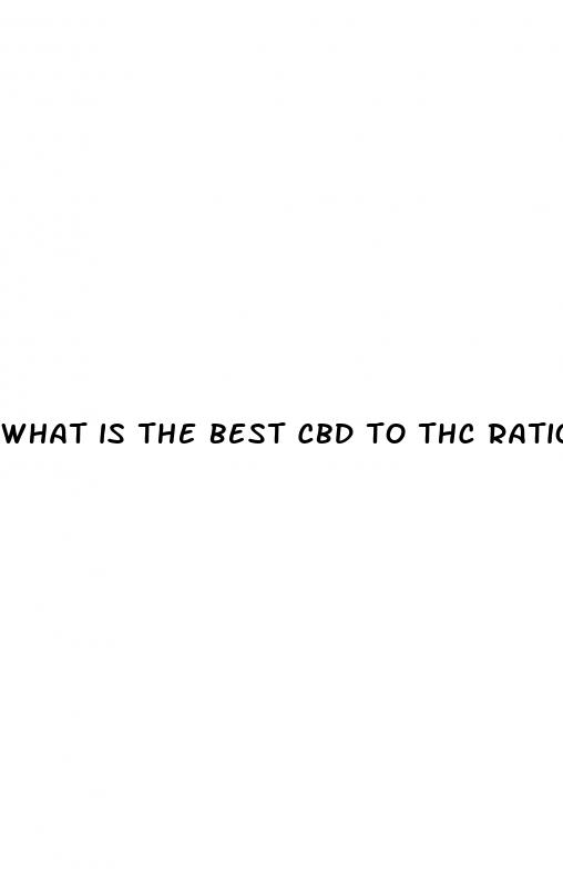 what is the best cbd to thc ratio for anxiety