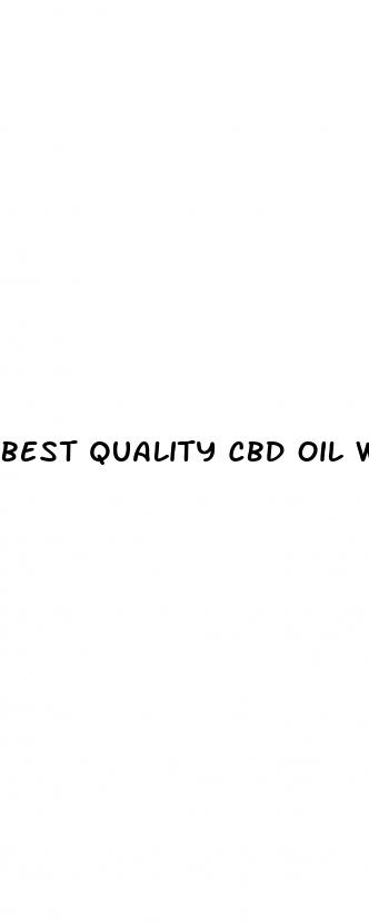 best quality cbd oil without thc