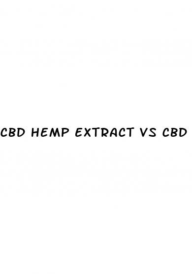 cbd hemp extract vs cbd oil