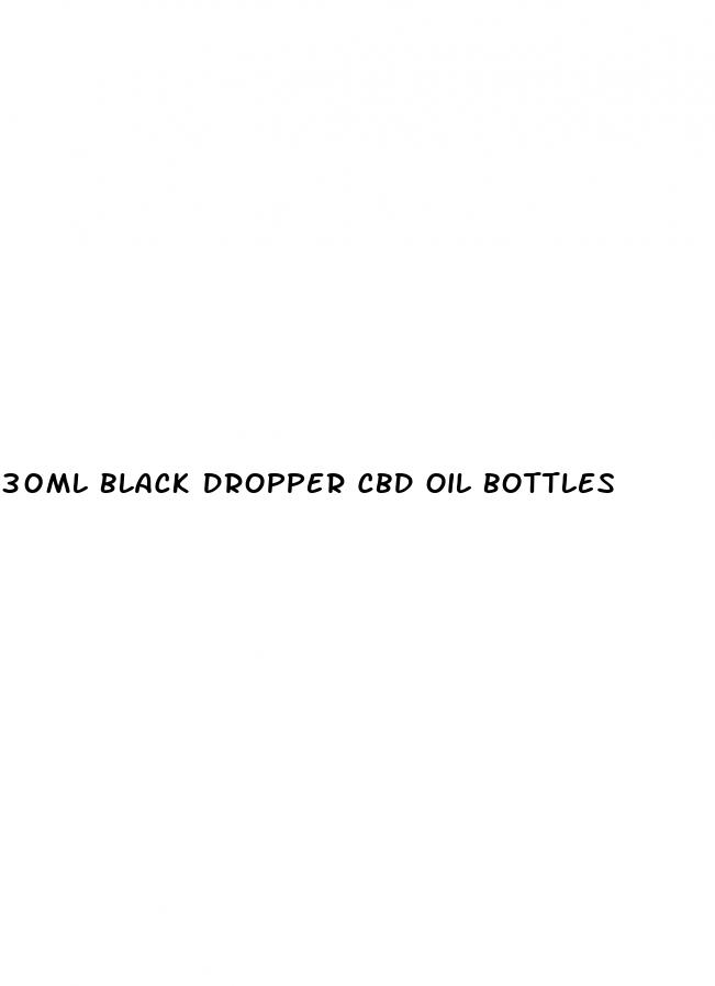 30ml black dropper cbd oil bottles