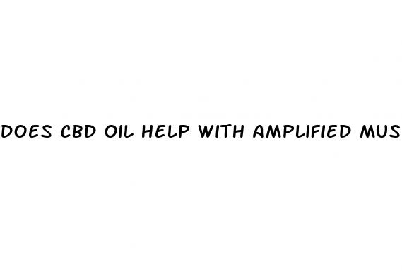 does cbd oil help with amplified musculoskeletal pain syndrome