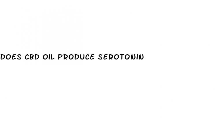 does cbd oil produce serotonin