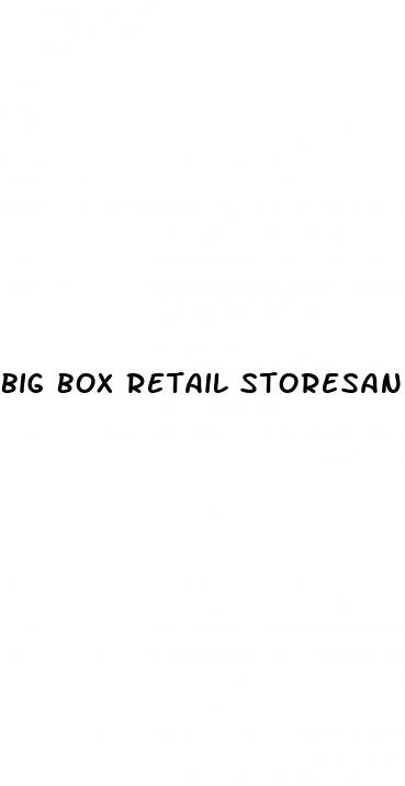 big box retail storesand cbd oil