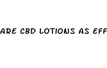 are cbd lotions as effective as cbd oils